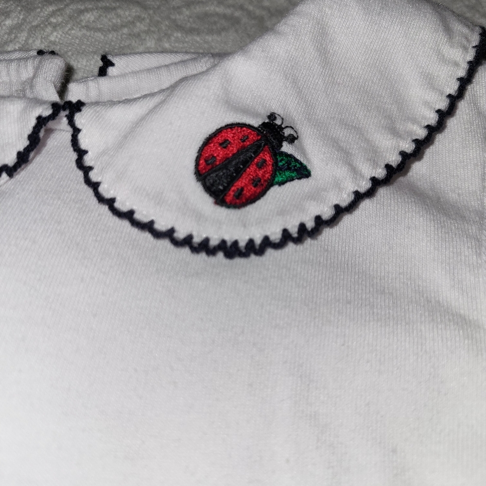 Bonnie Baby Black Corduroy Dress Jumper Ladybug - Picture 12 of 12